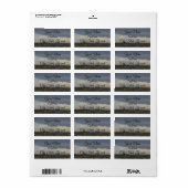 Cloudy Sky Address Labels Adressaufkleber (Vorne)