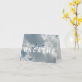 Cloudy Sky atmen Notecard Karte (Gelbe Blume)