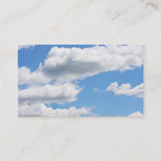 Cloudy Sky Business Cards Visitenkarte (Vorderseite)
