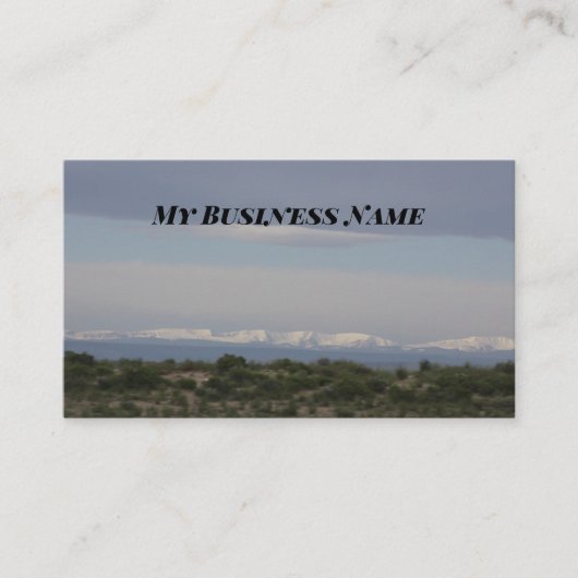 Cloudy Sky Business Cards Visitenkarte (Vorderseite)