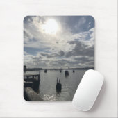 Cloudy Sky Hudson River New York Riverside Park NY Mousepad (Mit Mouse)