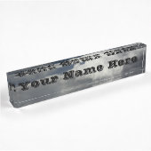 Cloudy Sky Name Plate Namensplakette