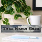 Cloudy Sky Name Plate Namensplakette