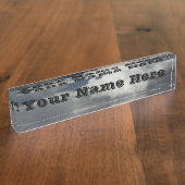 Cloudy Sky Name Plate Namensplakette (Seite)