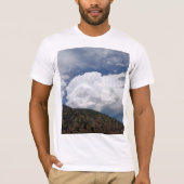 Cloudy Sky Over Rolling Hills With Forested Slope T-Shirt (Vorderseite)
