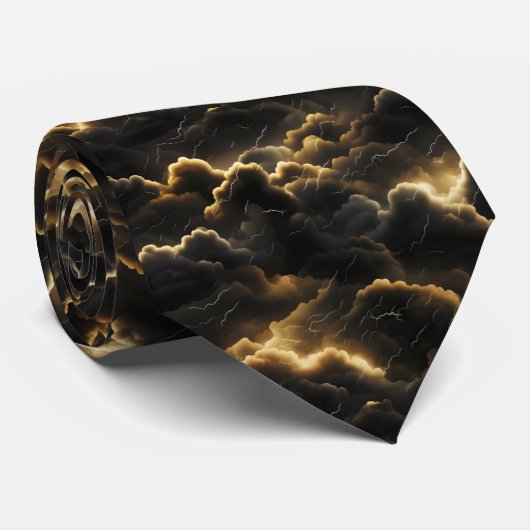 Cloudy Sky Pattern Krawatte (Gerollt)