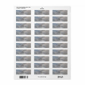 Cloudy Sky Return Label (Vorne)