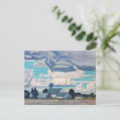 Cloudy Sky, Thornhill Church, Postkarte (Stehend Vorderseite)