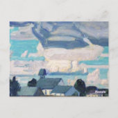 Cloudy Sky, Thornhill Church, Postkarte (Rückseite)