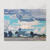 Cloudy Sky, Thornhill Church, Postkarte (Vorderseite)
