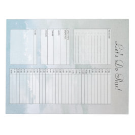 Cloudy Sky To Do List Tagesplaner Notepad Notizblock