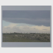Cloudy Sky Wrapping Paper Geschenkpapier (Flach)