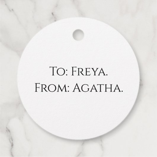 Cloudy Sun Geschenkanhänger (Rückseite)