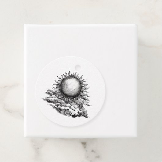 Cloudy Sun Geschenkanhänger (Beispiel)