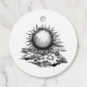 Cloudy Sun Geschenkanhänger (Vorderseite)