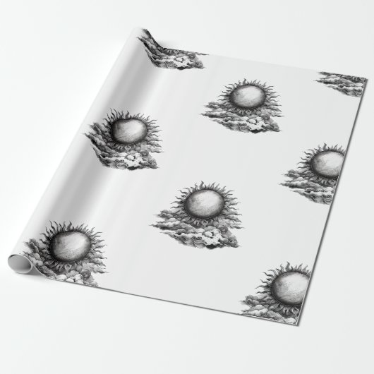 Cloudy Sun Geschenkpapier (Ungerollt)