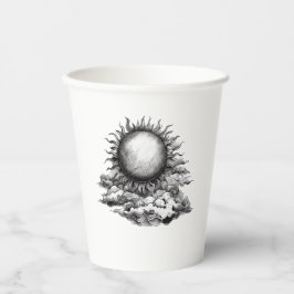 Cloudy Sun Pappbecher