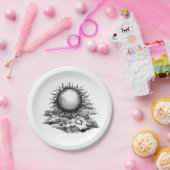 Cloudy Sun Pappteller (Party)