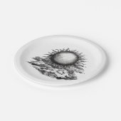 Cloudy Sun Pappteller (Schrägansicht)
