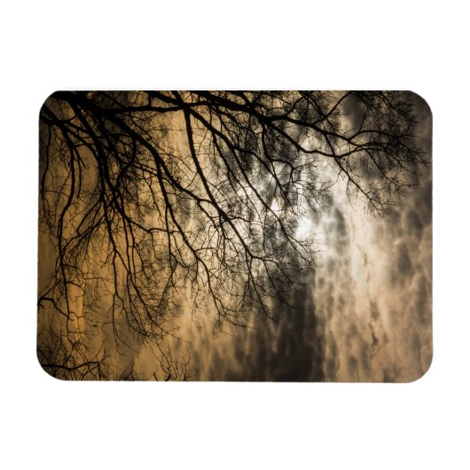 Cloudy Sun Scene Magnet (Horizontal)