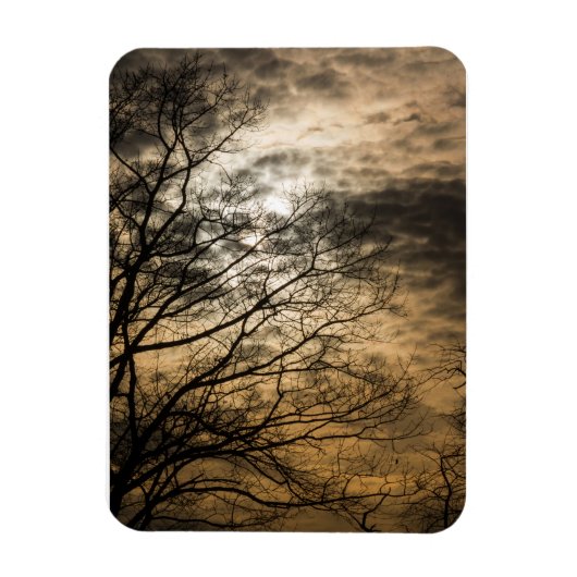 Cloudy Sun Scene Magnet (Vertikal)