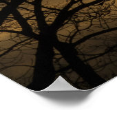 Cloudy Sun Scene Poster (Ecke)