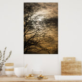 Cloudy Sun Scene Poster (Küche)