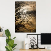 Cloudy Sun Scene Poster (Heimbüro)
