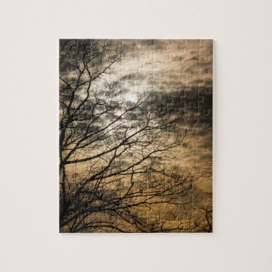 Cloudy Sun Scene Puzzle (Vertikal)