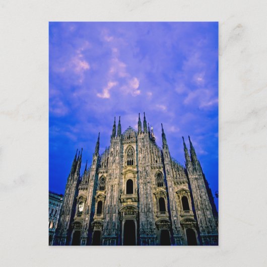 Cloudy Sunrise - Duomo - Milano, Italien - Postkar Postkarte (Vorderseite)