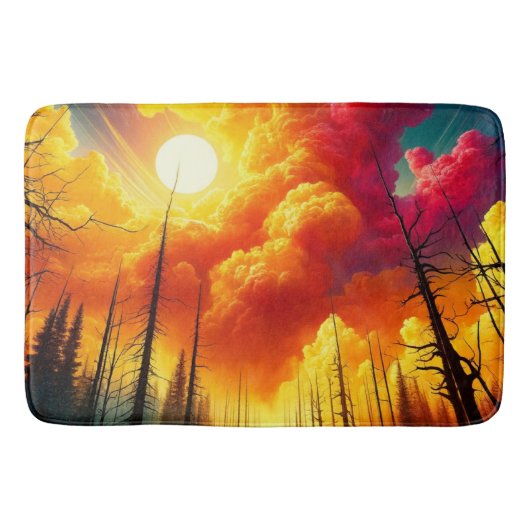 Cloudy Sunset Badematte (Vorderseite)