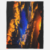 Cloudy Sunset Fleecedecke (Vorderseite)