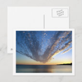 Cloudy Sunset Postcard Postkarte (Vorne/Hinten)