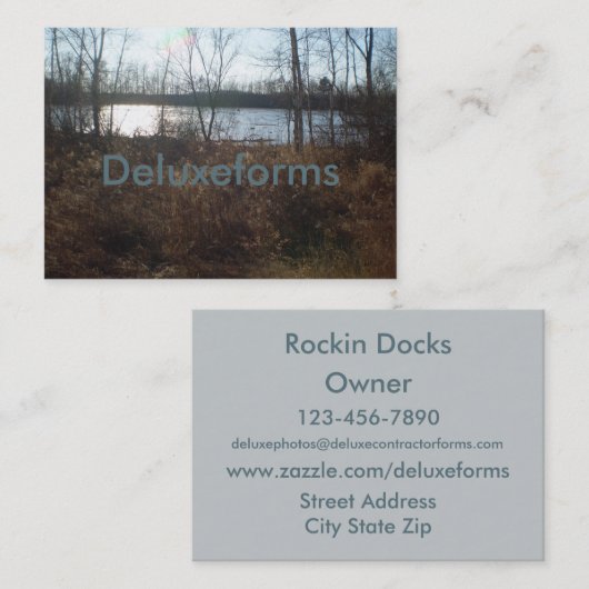 Cloudy Sunset Visitenkarte (Vorne/Hinten)