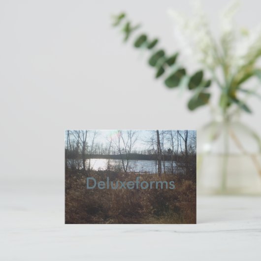 Cloudy Sunset Visitenkarte (Stehend Vorderseite)