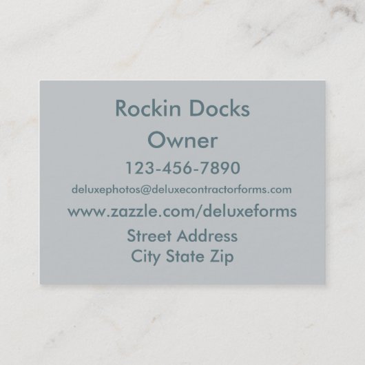 Cloudy Sunset Visitenkarte (Rückseite)