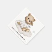 Cloudy Teddy Bear Baby Dusche Napkins Serviette (Ecke)