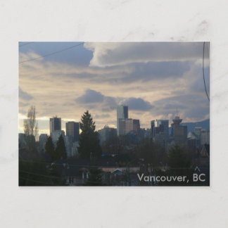 Cloudy Vancouver, BC Postkarte