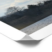 Cloudy Waterscape Poster (Ecke)