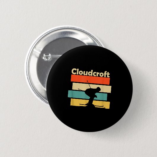 Clouroft New Mexico Retro Ski  Button (Vorne & Hinten)