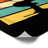 Clouroft New Mexico Retro Ski  Poster (Ecke)