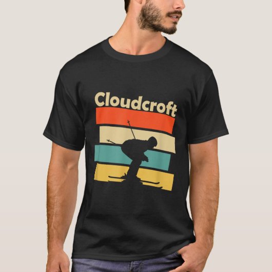 Clouroft New Mexico Retro Ski  T-Shirt (Vorderseite)
