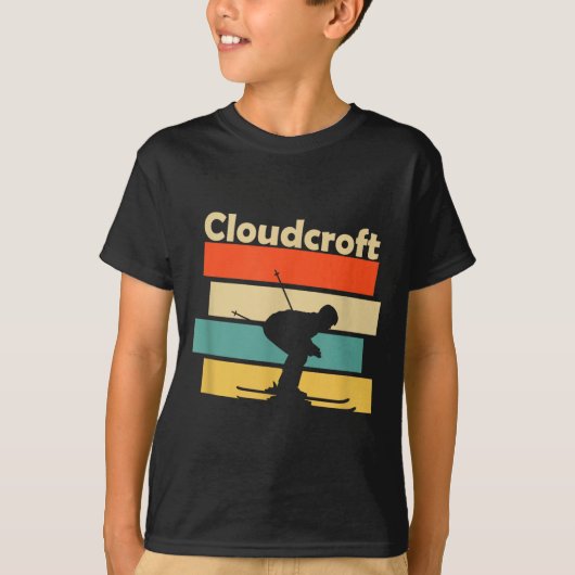 Clouroft New Mexico Retro Ski  T-Shirt (Vorderseite)