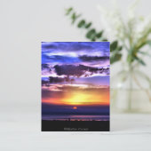 Clours Sunrise Postkarte (Stehend Vorderseite)