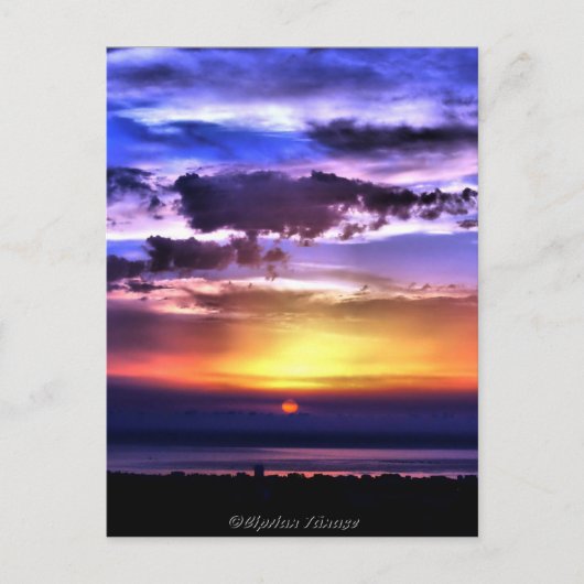 Clours Sunrise Postkarte (Vorderseite)