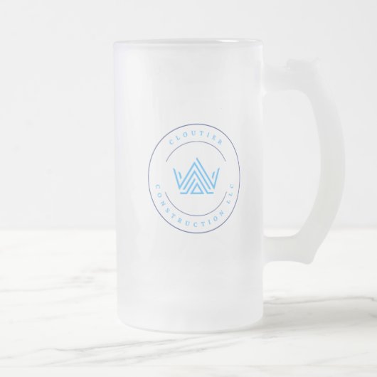 Cloutier Construction Frosted Stein Mattglas Bierglas (Rechts)