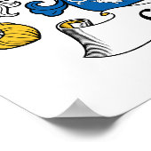 Cloutier Familienwappen Poster (Ecke)