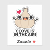 Clove ist in der Luft lustige Knoblauchpuppe Aufkleber (Blatt)