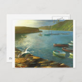 Clovelly - Ausblick Postkarte (Vorne/Hinten)