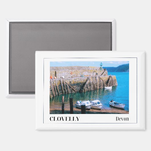 Clovelly, Devon, England Magnet (Vorderseite/Rückseite)